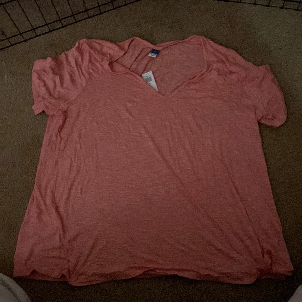 V-neck woman’s top trendy summer shirt